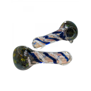 3.5" Gold Fumed Art Hand Pipe (Pack Of 2) [SG1592]
